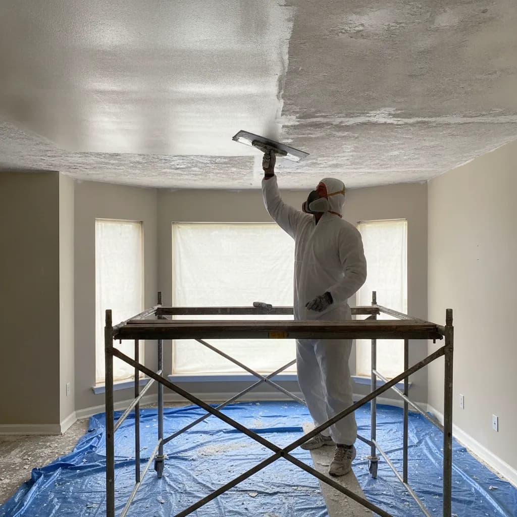 Remove Popcorn Ceilings And Repaint Atlanta